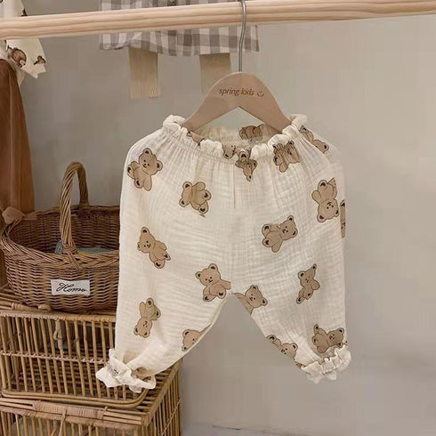 Cute Printed Casual Pants Mosquito Proof Pants